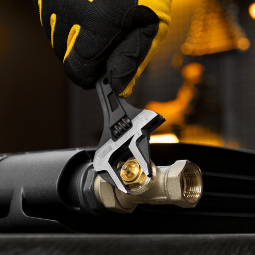 Ключ разводной, 200 мм, CrV, кованый Denzel фото 8