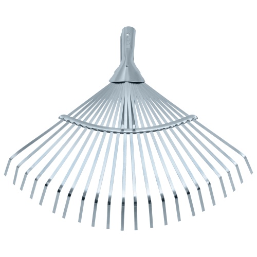 Грабли веерные стальные, 300 - 480 мм, 22 плоских зуба, оцинкованные,раздвижные, без черенка, Palisad фото 2