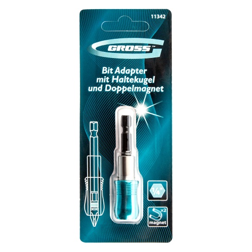 Адаптер для бит с держателем и двойным магнитом, 1/4 Gross фото 4