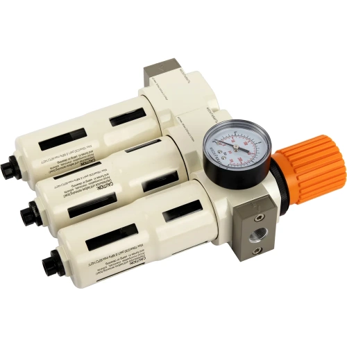 Блок подготовки воздуха WIEDERKRAFT 3/8, 16 бар трехступенчатый с влагоотделителем 25-5-0.3 мкм, аввтоматический сброс WDK-70730FA фото 4 Блок подготовки воздуха WIEDERKRAFT 3/8, 16 бар трехступенчатый с влагоотделителем 25-5-0.3 мкм, аввтоматический сброс WDK-70730FA фото 4