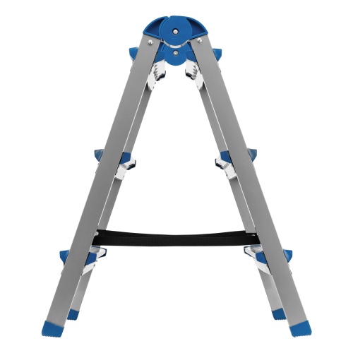 Стремянка двухсторонняя 3 ступени, сталь профиль, стальные ступени, Сибртех фото 2