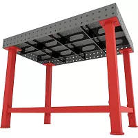 Сварочный стол Flamet 1000x1500, Expert 12 мм, подстолье с перемычками PBK-1000x1500-12