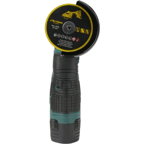 Углошлифовальная машина аккумуляторная Zitrek AG 12 PRO, 75мм, 12B, 2x2.5Ач, комплект дисков 085-1120 фото 8