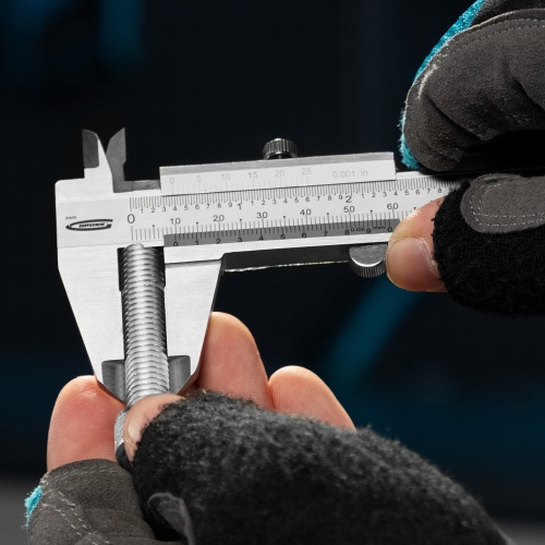 Штангенциркуль, 150 мм, 0.02 мм, нержавеющая сталь, с глубиномером Gross фото 8