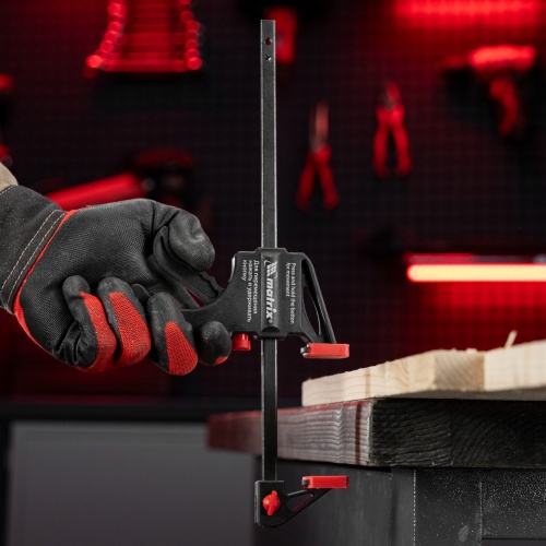 Струбцина универсальная F-образная, 200 х 315 х 45 мм, пластмассовый корпус Matrix фото 9