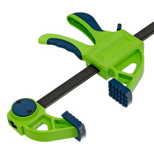 Струбцина F-образная, быстрозажимная, 300 х 70 х 540 мм, пластиковый корпус, фиксатор, двухкомпонентная рукоятка Сибртех фото 3