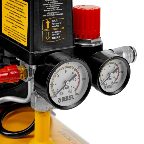 Компрессор воздушный DLC1300/24 безмасляный 1.3 кВт, 24 литра, 206 л/мин Denzel фото 20 Компрессор воздушный DLC1300/24 безмасляный 1.3 кВт, 24 литра, 206 л/мин Denzel фото 20