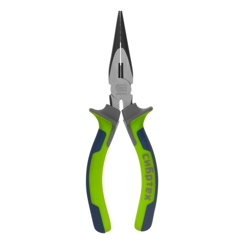 Длинногубцы прямые 160 мм, фосфатирование, трехкомпонентные рукоятки Сибртех фото 3