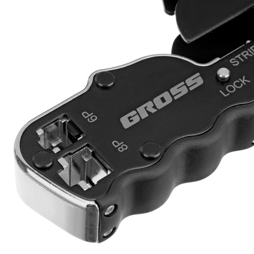 Клещи для обжима телефонных и компьютерных клемм RJ45, 8P и RJ11/12, 6P, компактный размер, CAT5 Gross фото 8