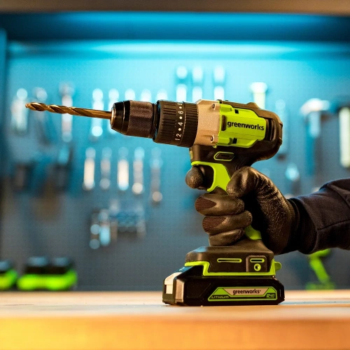 Аккумуляторная дрель-шуруповерт GreenWorks GD24DD60K2 3704107UA фото 7 Аккумуляторная дрель-шуруповерт GreenWorks GD24DD60K2 3704107UA фото 7