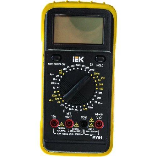 Цифровой мультиметр IEK Professional MY61 469879 TMD-5S-061 фото 7 Цифровой мультиметр IEK Professional MY61 469879 TMD-5S-061 фото 7