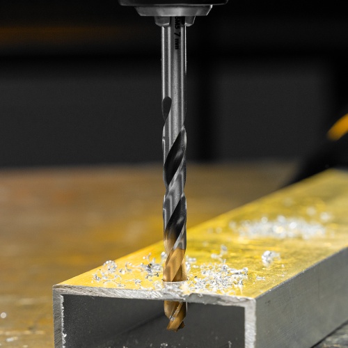 Сверло спиральное по металлу 7,0 x 109мм, Р6М5, Golden Tip, многогранная заточка Denzel фото 10 Сверло спиральное по металлу 7,0 x 109мм, Р6М5, Golden Tip, многогранная заточка Denzel фото 10