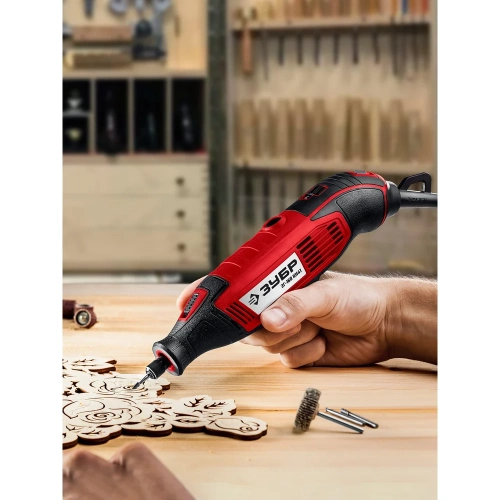 Набор мини-насадок с гравером ЗУБР 245 предметов, 160 Вт ЗГ-160-H245 фото 7