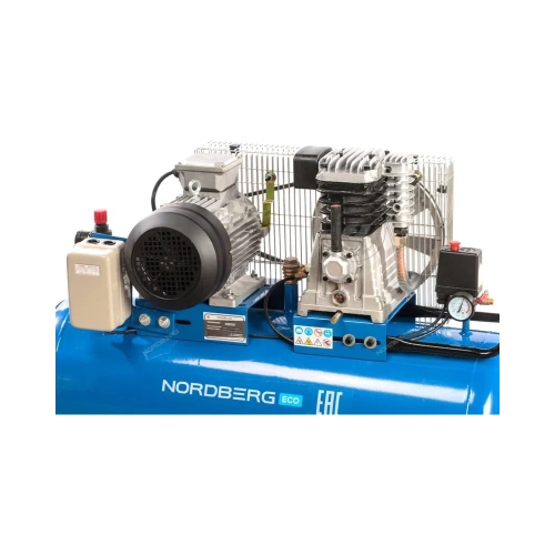 Поршневой компрессор с ременным приводом, объем 100 л NORDBERG ECO NCE100/520 фото 4 Поршневой компрессор с ременным приводом, объем 100 л NORDBERG ECO NCE100/520 фото 4