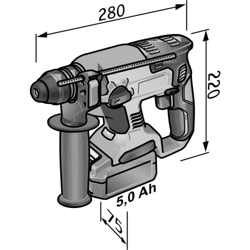 Комбинированный аккумуляторный перфоратор FLEX CHE 18.0-EC C 491284 фото 11