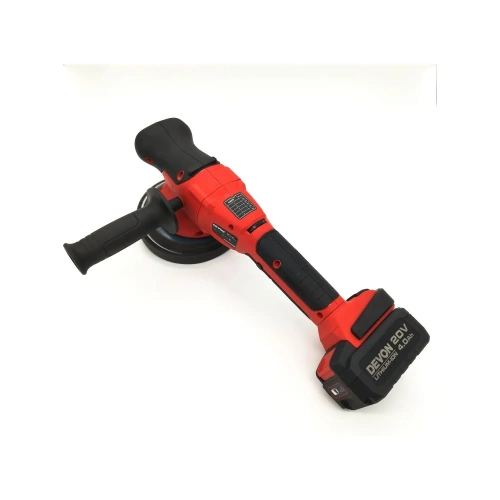 Аккумуляторная полировальная машина DEVON 2 АКБ 4 Ач, З/У, сумка, 2001-LI-20-SET фото 4