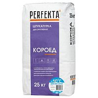Штукатурка декоративная Perfekta Короед Зимняя серия белый 25 кг