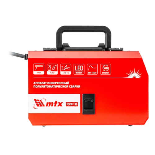 Аппарат инвертор. полуавтомат. cварки FCAW-130, 130 А, ПВ 60%// MTX фото 7