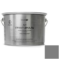 Грунт-эмаль по ржавчине Elcon 3 в 1 матовая RAL 7024 графит 10 кг