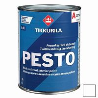 Эмаль алкидная Tikkurila Pesto полуматовая А 0,9 л