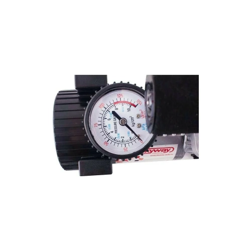 Металлический компрессор 45л/мин в прикуриватель Hi-tech Сумка, 7атм SKYWAY БУРАН-02 S02001004 фото 4