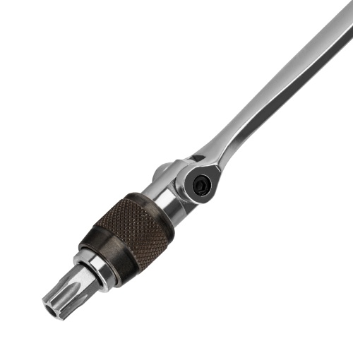 Набор бит и головок торцевых, 1/4, карданный ключ, трещотка, адаптер, S2, 37 шт. Gross фото 11