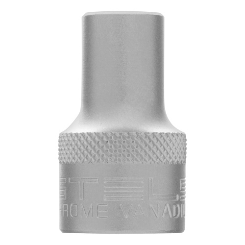 Головка торцевая, 9 мм, двенадцатигранная, CrV, под квадрат 1/2, хромированная Stels фото 3