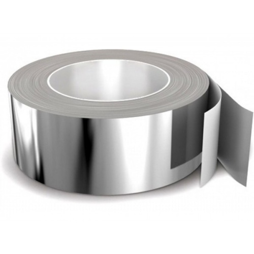 Скотч алюминиевый термостойкий 50мм х 25м премиум Крафт фото 2