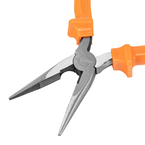 Длинногубцы прямые Classic, 160 мм, шлифованные, пластмассовые рукоятки Sparta фото 4