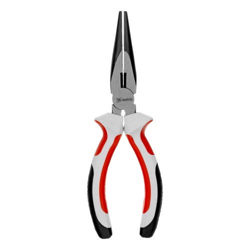 Длинногубцы прямые Premium, 180 мм, трехкомпонентные рукоятки Matrix фото 3