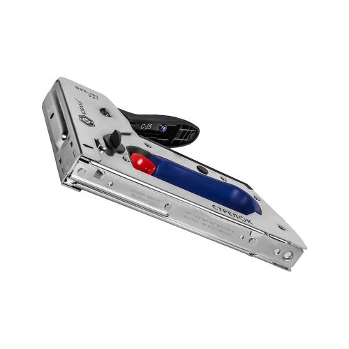 Степлер механический КОБАЛЬТ СТРЕЛОК, сталь. корп., скобы 6-14 мм, тип 53, шпильки 12-14 мм, гвозди 14 мм, рег.удара, спуск.крючок 922-180 фото 6 Степлер механический КОБАЛЬТ СТРЕЛОК, сталь. корп., скобы 6-14 мм, тип 53, шпильки 12-14 мм, гвозди 14 мм, рег.удара, спуск.крючок 922-180 фото 6