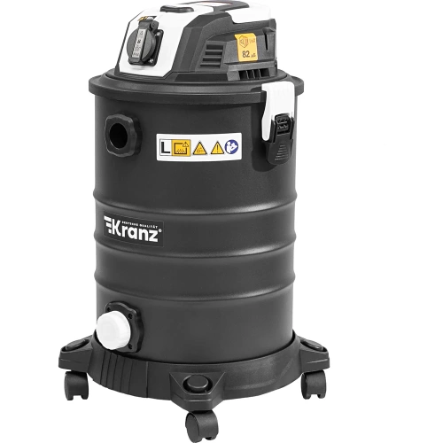 Строительный пылесос KRANZ KR30 1400Вт 30л 4м KR-16-1117 фото 4 Строительный пылесос KRANZ KR30 1400Вт 30л 4м KR-16-1117 фото 4