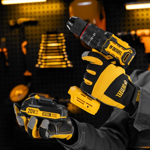 Дрель-шуруповерт аккумуляторная ударная бесщет. CIDH-BL-20, Li-Ion, 20 В// Denzel фото 26