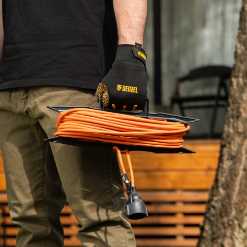 Удлинитель-шнур силовой Garden Series, ПВС, 20м, 1 розетка 3 x 1 мм, Denzel фото 9