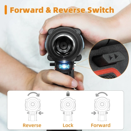 Гайковерт ударный аккумуляторный DELI 350Нм DE-BS20-1D2 (2АКБ, 20Вх2Ач + ЗУ, 0-2800об/мин, 0-3600уд/мин, сумка) 164337 фото 10 Гайковерт ударный аккумуляторный DELI 350Нм DE-BS20-1D2 (2АКБ, 20Вх2Ач + ЗУ, 0-2800об/мин, 0-3600уд/мин, сумка) 164337 фото 10