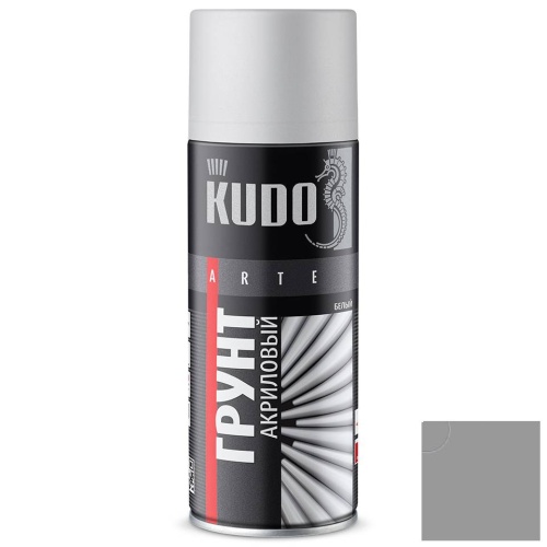 Грунт аэрозольный универсальный Kudo KU-2101 серый 520 мл