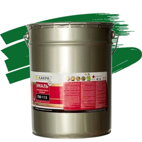 Эмаль Лакра ПФ-115 темно-зеленая 20 кг Эмаль Лакра ПФ-115 темно-зеленая 20 кг