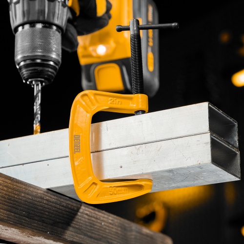 Струбцина G-образная, усиленная, 50 мм Denzel фото 10