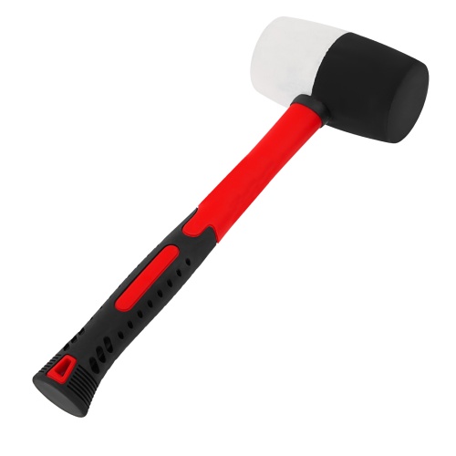 Киянка резиновая, 910 г, черно-белая резина, фибергласовая рукоятка Matrix фото 2