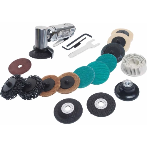 Пневматическая болгарка с комплектом насадок JTC 17 предметов 5005K фото 4