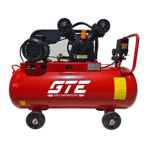 Компрессор поршневой с ременным приводом GTE 380В, ресив. 100л, 400л/мин. -MR4100400A GTE-MR4100400A фото 3