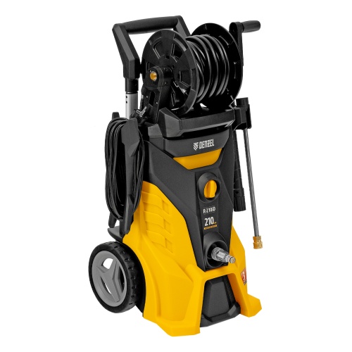 Моечная машина высокого давления R-210iD, 2600 Вт, 210 бар, 8.0 л/мин, асинхронный двигатель, барабан Denzel фото 2