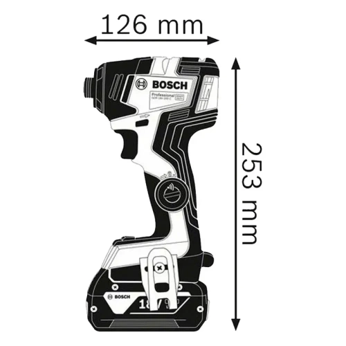 Гайковерт аккумуляторный Bosch GDS 18V-200 06019J23F0 фото 4