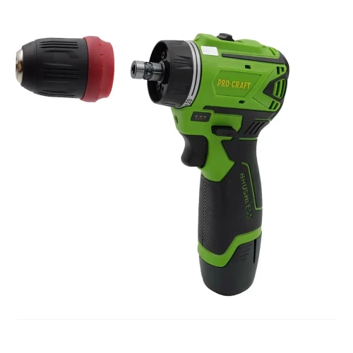 Шуруповерт аккумуляторный PROCRAFT 12В 30Нм (АКБ 2Ач+ЗУ) PA12BL DFR фото 11