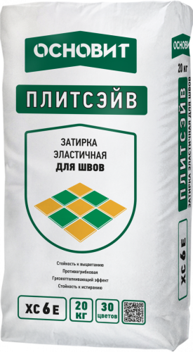 Затирка эластичная Основит Плитсэйв XC6 E 20 кг 039 венге