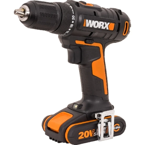 Аккумуляторная дрель-шуруповерт WORX WX108 45Нм, 20В, 2Ач x2, ЗУ 2А, кейс фото 8 Аккумуляторная дрель-шуруповерт WORX WX108 45Нм, 20В, 2Ач x2, ЗУ 2А, кейс фото 8