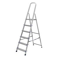 Стремянка, 6 ступеней, алюминиевая, Сибртех