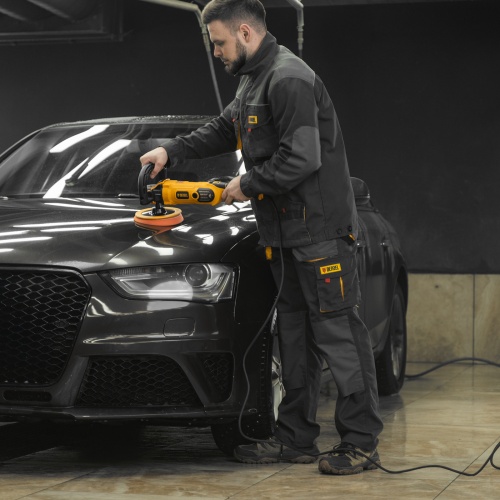 Машина полировальная CP-180, 1400 Вт, 180 мм, 0-3000 об/мин Denzel фото 32