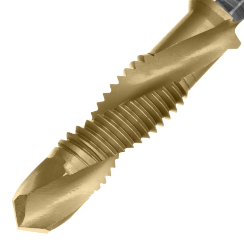 Сверло-метчик М12 х 1,75 мм, Р6М5// Denzel фото 3