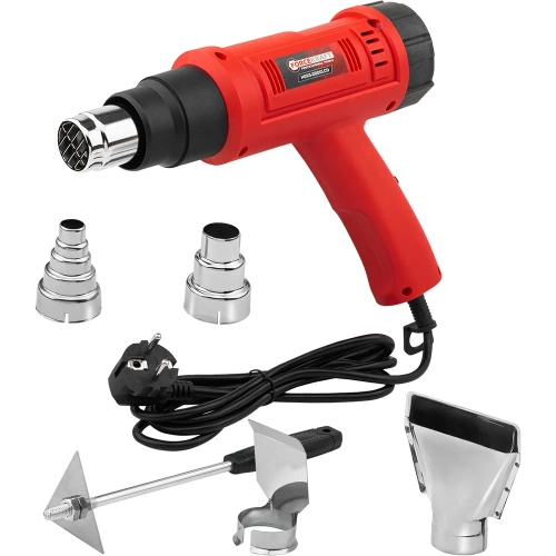 Фен промышленный электрический с насадками Forcekraft 2000 Вт FK-HG65-2000LCD(65567) фото 6